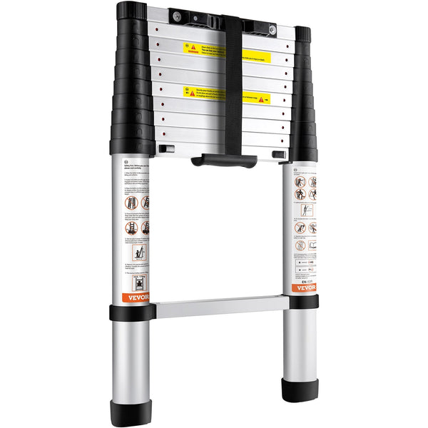 Vevor Telescoping Ladder Aluminum Extension Step 3.2 M Multi Purpose Portable Folding & Step Ladders