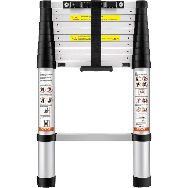 Vevor Telescoping Ladder Aluminum Extension Step 3.2 M Multi Purpose Portable Folding & Step Ladders