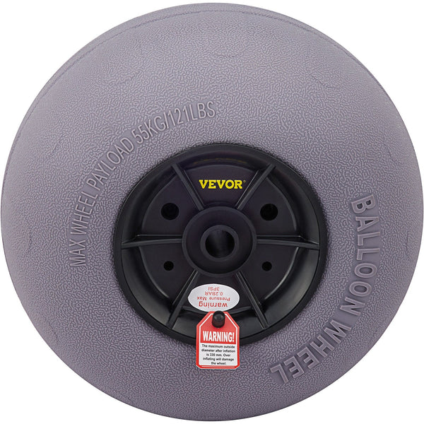Vevor Balloon Beach Wheels Replacement Tires 13" Tpu 121 Lbs Load Capacity Wheelbarrows Carts Wagons