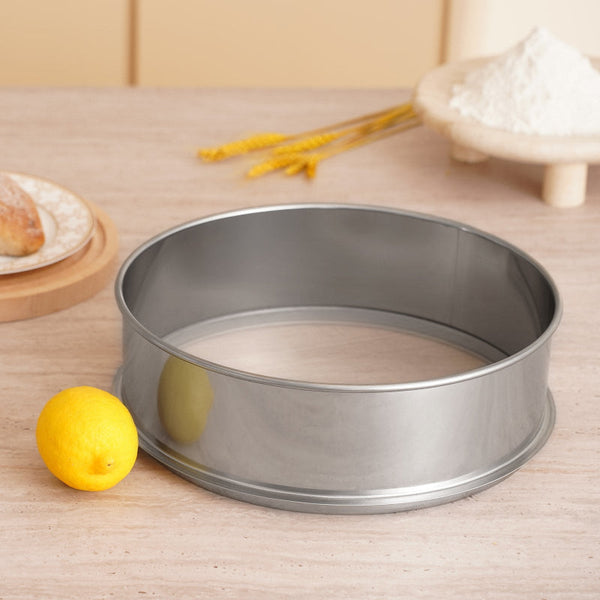Vevor Flour Sieve Fine Mesh 80 Sifter 304 Stainless Steel Food Grade Dia. 12.6" Strainers For Baking 5 Sizes Hole Mungbean Rice Pearl Powder Other Kit