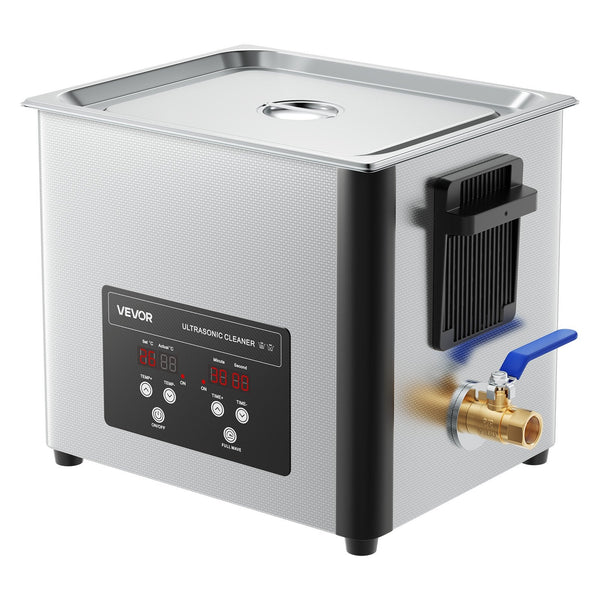10L Ultrasonic Cleaner Professional Machine With Cleaning Basket And Digital Display 180W Stainless Steel 40Khz For Watches Razors Jewelry Coins More