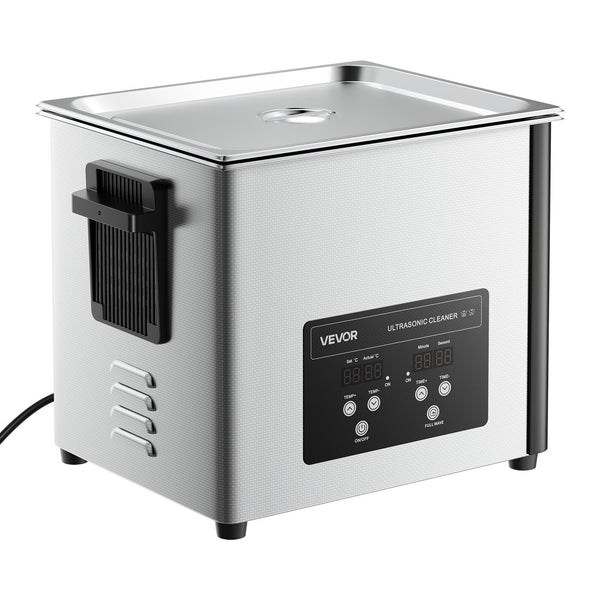 10L Ultrasonic Cleaner Professional Machine With Cleaning Basket And Digital Display 180W Stainless Steel 40Khz For Watches Razors Jewelry Coins More