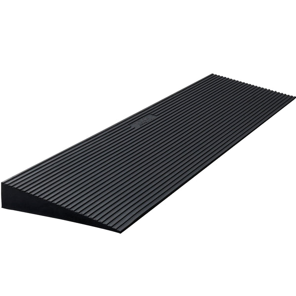 Vevor 4 Cm Rise Cuttable Threshold Ramp For Sweeping Robot 90 Wide Natural Rubber Wheelchair Non Slip Solid With Double Sided Tape Doorways Driveways