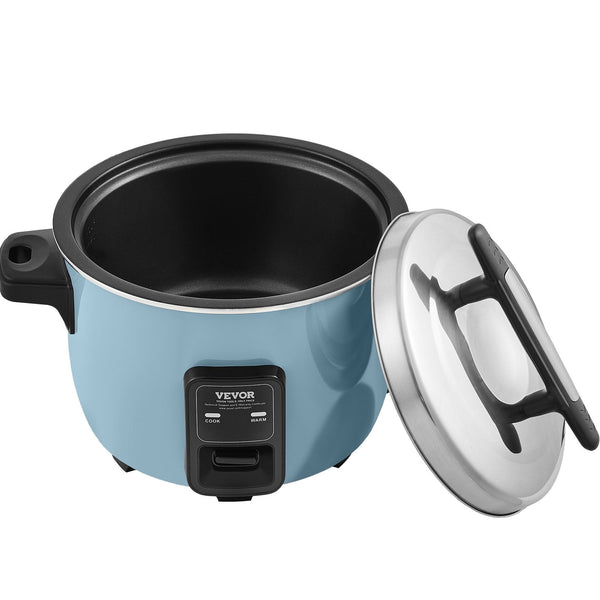 Vevor Commercial Rice Cooker 40 Cup 8L Large Nonstick Warmer Light Blue Rice Cookers