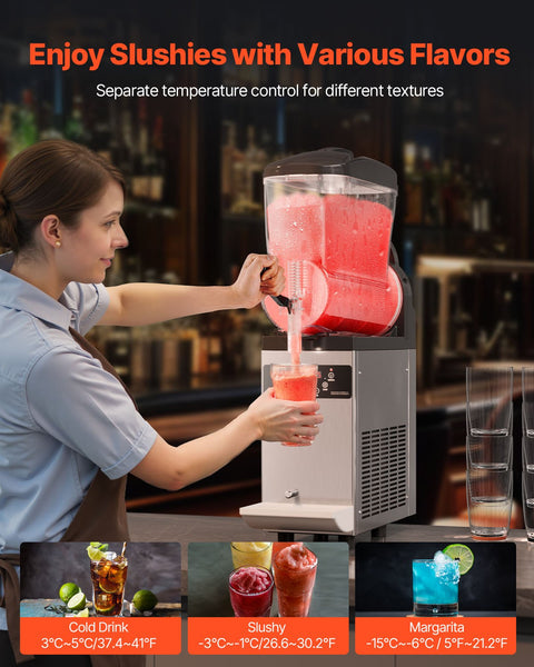 12L Commercial Slushy Machine Margarita Smoothie Frozen Drink Maker Slushie Makers