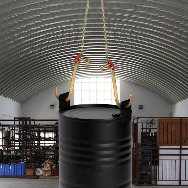 Vevor Bridle Chain 5/16 In X 2 Ft Tow Grade 80 Transport 9260 Lbs Break Strength With Tj Hooks & Grab Heavy Duty Pear Link Connector And Shorteners To