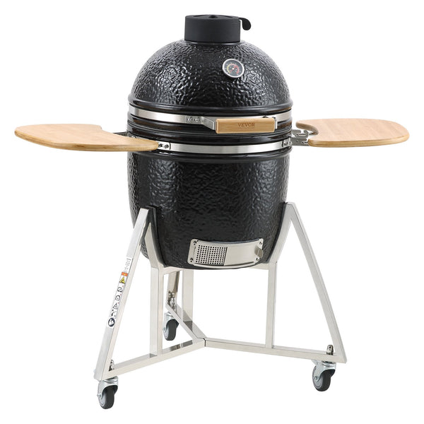 Vevor Charcoal Grill Propane Gas Grills With Cover And Cart Heavy Duty Stainless Steel Bbq Mini Smoker For Outdoor Cooking Barbecue Camping Picnic Bac