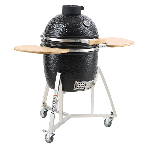 Vevor Charcoal Grill Propane Gas Grills With Cover And Cart Heavy Duty Stainless Steel Bbq Mini Smoker For Outdoor Cooking Barbecue Camping Picnic Bac