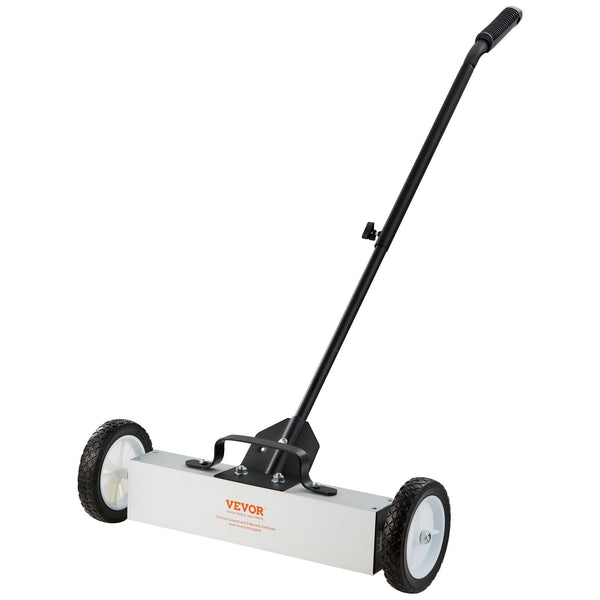 Vevor Magnetic Sweeper With Wheels Large 20.4Kg Push Lawn Workshop Yard Carpet & Floor Sweepers