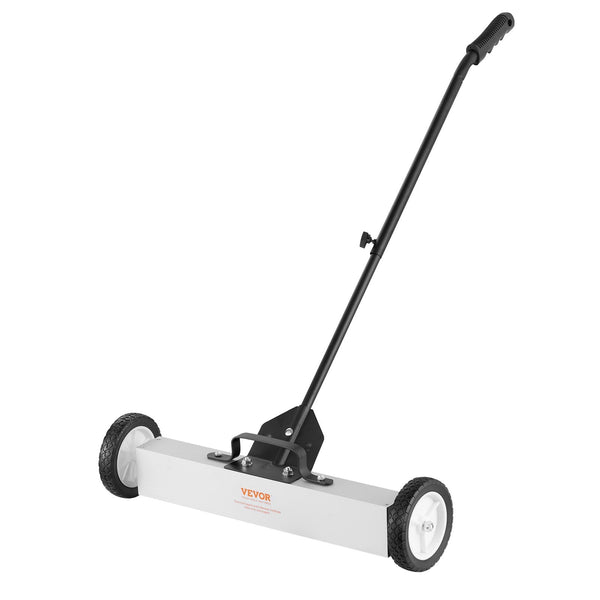 Vevor 22.6 Kg Rolling Magnetic Sweeper With Wheels Push Type Pick Up Large Pickup Lawn Telescoping Handle Easy Cleanup Of Workshop Garage Yard Lawn Mo