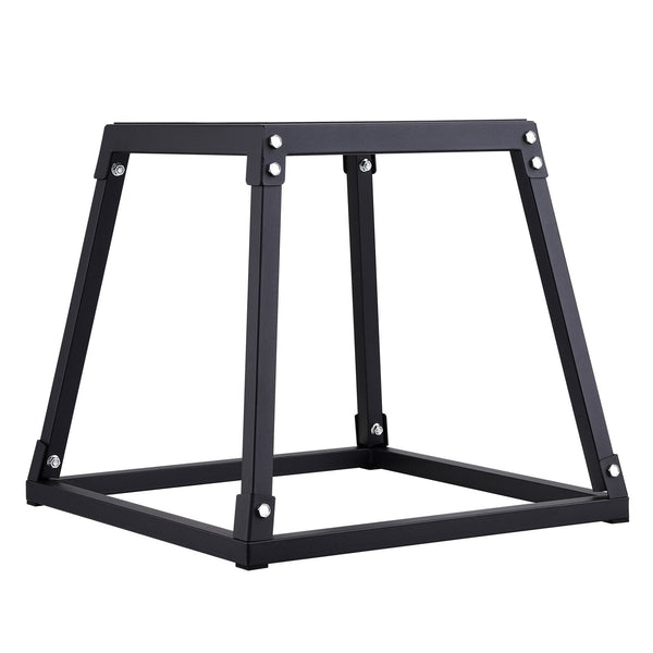 12/18/24 Inch Platform And Jumping Agility Anti Slip Fitness Exercise Step Up Set For Home Gym Training Conditioning Strength Black Plyometric Jump B