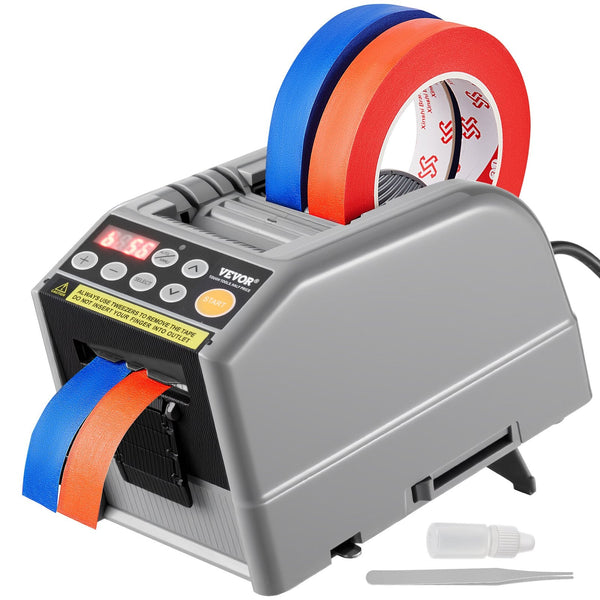 Vevor Automatic Tape Dispenser Self Adhesive Electric Cutter 25 W Packaging Machine 6 60 Mm Width Packing Tape Dispensers