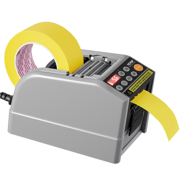 Vevor Automatic Tape Dispenser Self Adhesive Electric Cutter 25 W Packaging Machine 6 60 Mm Width Packing Tape Dispensers