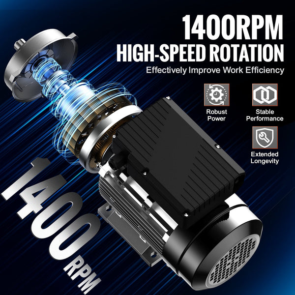 Vevor 0.75Kw Electric Motor 1400 Rpm Ac 220~240V 5.45A 80 B34 Frame Air Compressor Single Phase 19Mm Keyed Shaft Cw/Ccw Rotation For Agricultural Mach