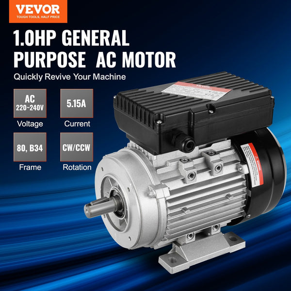 2.2Kw Electric Motor 2800 Rpm Ac 220~240V 13.8A 90L B3 Frame Air Compressor Single Phase 24Mm Keyed Shaft Cw/Ccw Rotation For Agricultural Machinery A