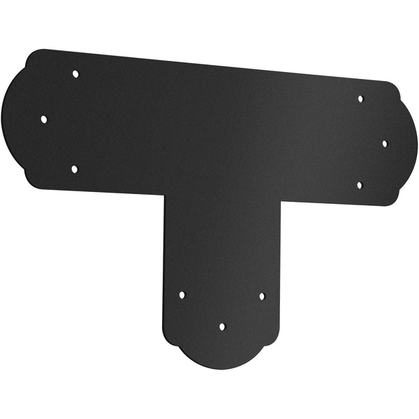 Vevor Black T Mending Plate T Shape 8 Pcs 6" Flat Connector Post To Beam Bracket Braces & Brackets