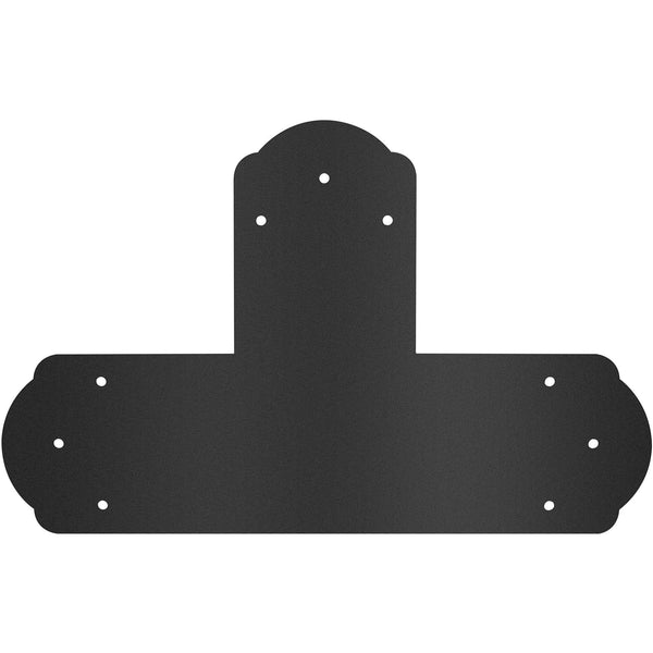 Vevor Black T Mending Plate T Shape 8 Pcs 6" Flat Connector Post To Beam Bracket Braces & Brackets