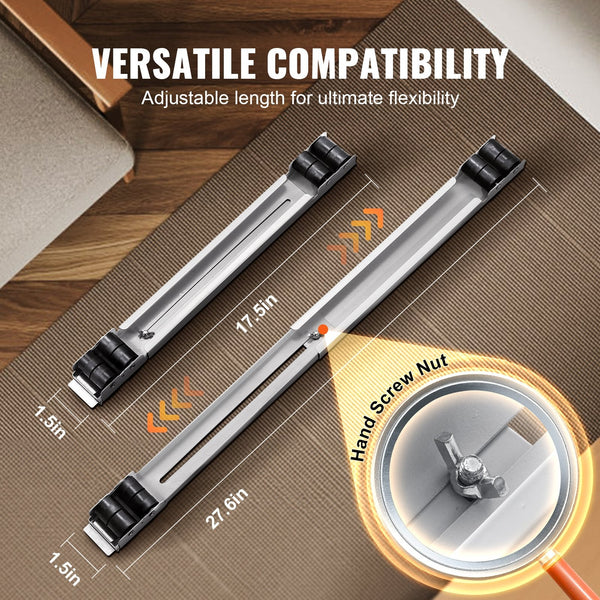Vevor Heavy Duty Furniture Appliances Rollers 660 Lbs Total Load Extendable Mobile Washing Machine Base Fridge Stand Dolly Movers For Refrigerators Dr