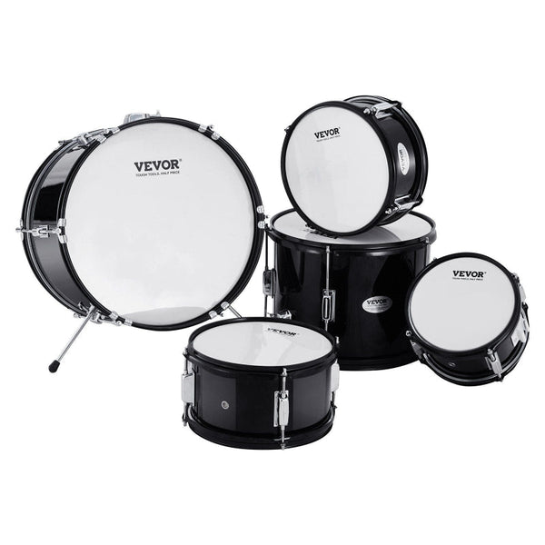 Kids Drum Set 5 Piece 406.4 Mm Beginner Full With Bass Toms Snare Floor Adjustable Throne Cymbal Hi Hat Pedal And Two Pairs Of Drumsticks Starter Kit