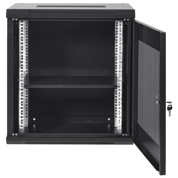 Vevor 12U Wall Mount Network Server Cabinet 15.5'' Deep Rack Enclosure 200 Lbs Max. Ground Mounted Load Capacity With Locking Door Side Panels For It