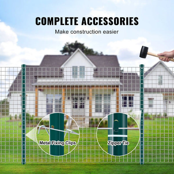 3 Feet Fence Post 10 Pack U Channel Heavy Duty Metal Posts Sturdy Steel Stakes For Garden Yard Lawn Farms And Outdoor Wire Fencing Green Fence Panels