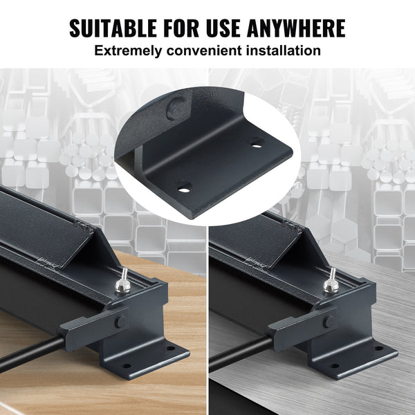 Box And Pan Brake 1220 Mm 15 130 Degrees Sheet Metal Bending Portable Mini Bender With Gauge Low Carbon Steel 14 Aluminum Capacity Power Handle For Me