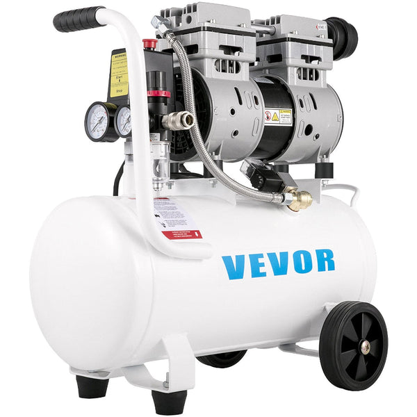Air Compressor 6.6 Gallon Portable 1 Hp Oil Free Steel Tank 750W Pancake 115 Psi Ultra Quiet For Home Repair Tire Inflation Air Compressors