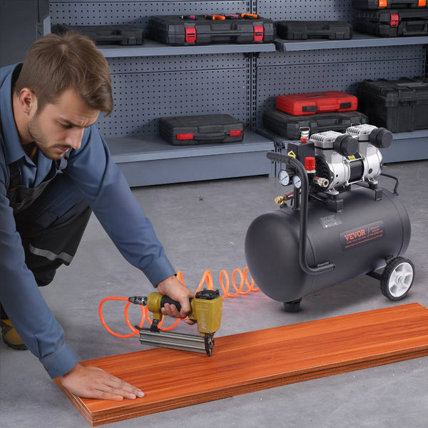 Air Compressor Compact Portable Oil Free 30L 90 Psi Air Compressors