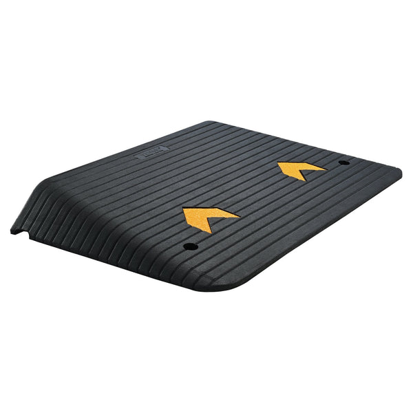 Vevor Upgraded Rubber Threshold Ramp 10.2 Cm Rise Door With Channel Natural Car Non Slip Textured Surface 15 Tons Load Capacity Curb For Wheelchair An