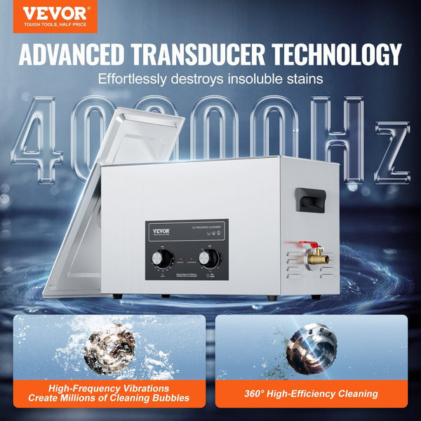 30L Ultrasonic Cleaner With Heater Timer And Basket Professional Digital Sonic Cavitation Machine 360W Cleaning For Lab Tools Metal Parts Carburetor B