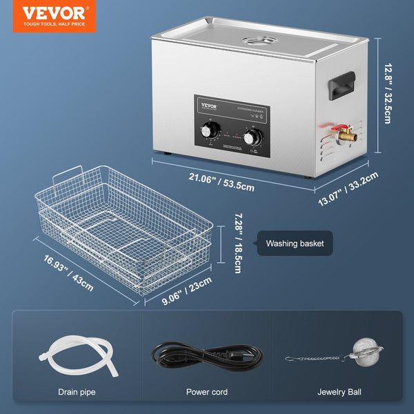 30L Ultrasonic Cleaner With Heater Timer And Basket Professional Digital Sonic Cavitation Machine 360W Cleaning For Lab Tools Metal Parts Carburetor B