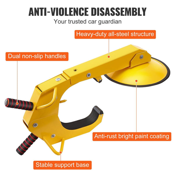 Wheel Lock Clamp 2 Pack Trailer Heavy Duty Anti Theft Tire Adjustable Boot Claw Locks For Rv Trailers Cars Trucks Suvs Clamps