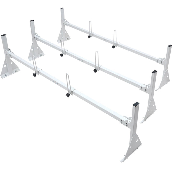 Vevor 3 Bar Van Roof Ladder Rack Adjustable 56.3" 61.4" For Full Size Vans Roof Racks