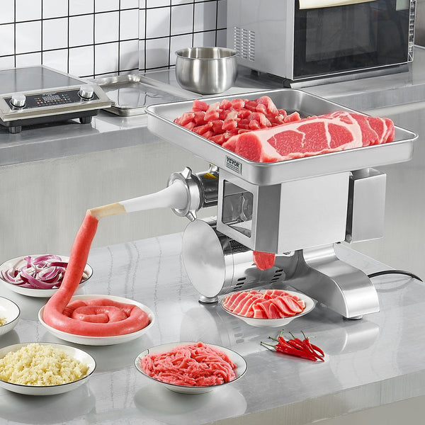 Vevor Commercial Electric Meat Grinder Slicer 4.99 Kg/Min Sausage Stuffer Maker Sausage Stuffers