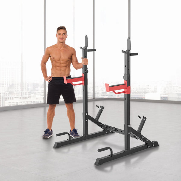 Vevor Squat Power Rack Adjustable Heavy Duty Barbell Weight Bench Press Stand Weights Benches