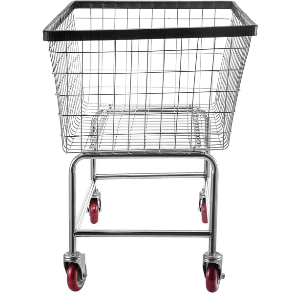 Wire Laundry Cart Basket 4.5 Bushel Heavy Duty With Inch Wheels Laundry Baskets & Hampers