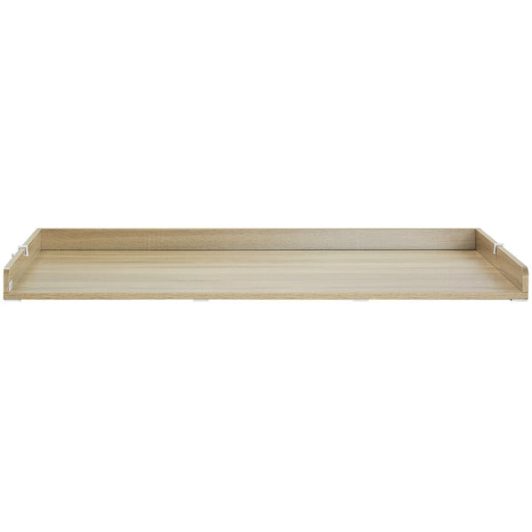Washer Dryer Countertop 54" X 27" Wooden And Water Resistant Laundry Machine Topper Cover With Anti Slip Pads For Room Organization Storage Oak Dryers