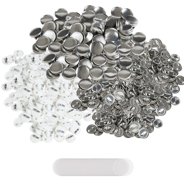 Vevor 1" 25Mm Button Badge Parts Supplies For Maker Machine 500 Sets Badge & Button Makers
