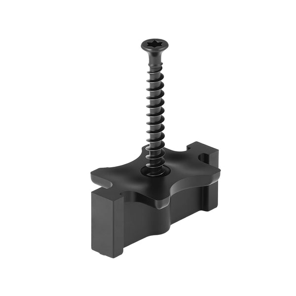 900Pcs Hidden Deck Fasteners For Composite Decking Board Universal T Clips And Plastic With Metal Screws Polypropylene Pp Works 6.5 Mm Gaps Black Nail