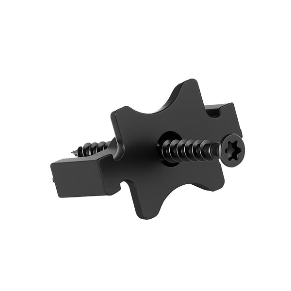 900Pcs Hidden Deck Fasteners For Composite Decking Board Universal T Clips And Plastic With Metal Screws Polypropylene Pp Works 6.5 Mm Gaps Black Nail