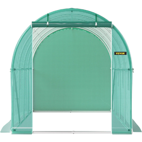 Walk In Tunnel Greenhouse Galvanized Frame & Waterproof Cover 15X7x7 Ft Greenhouses