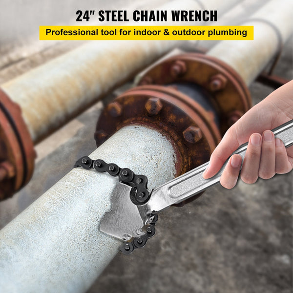 24 Inch Pipe Chain Wrench Heavy Duty 6.7 Other Wrenches & Spanners