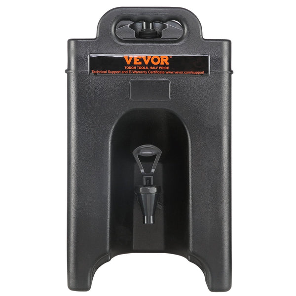 Vevor Insulated Beverage Dispenser 9.5 L Food Grade Ldpe Hot And Cold Server Thermal Drink Cooler With 23 Mm Pu Layer Two Stage Faucet Handle For Rest