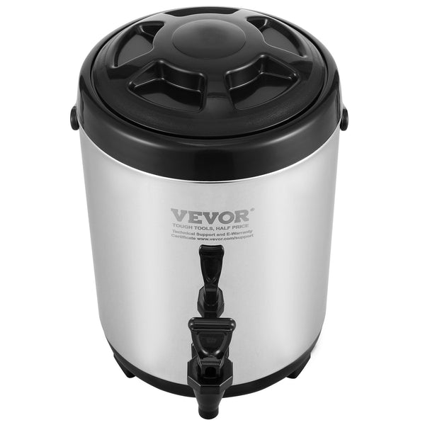 Stainless Steel Insulated Beverage Dispenser 6 Liter Thermal Hot And Cold Drink Server With Spigot Handle Food Grade For Tea Coffee Water Restaurant S