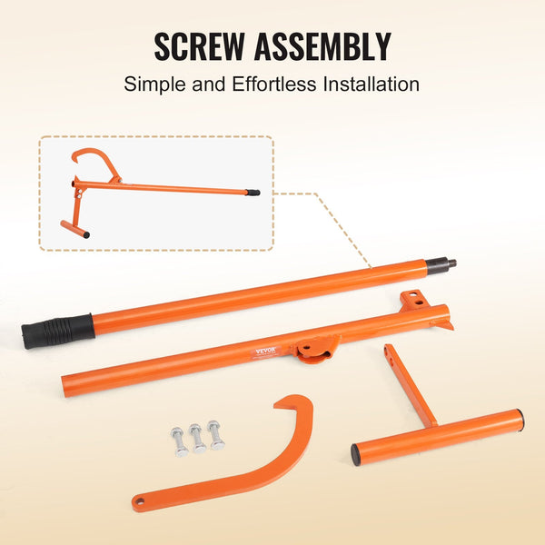 Timberjack 48 In Heavy Duty Log Lifter With Metal Handle Roller Adjustable Cant Hook Logging Tools Jack Other Hand Tools