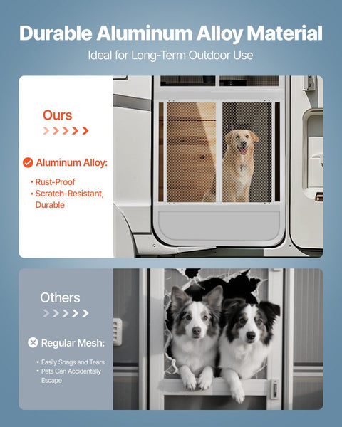 Rv Screen Door Protector 800 X 723.9 Mm Grille Easy To Install And Disassemble Reinforced Breathable Protective Mesh Aluminum Alloy Camper Entry For P