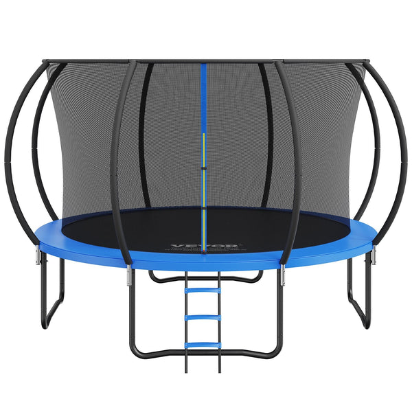 Vevor 3.66M Trampoline 181 Kg With Enclosure Net Ladder And Curved Pole Heavy Duty Jumping Mat Spring Cover Padding Outdoor Recreational For Kids Adul