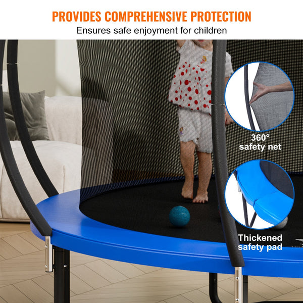 Vevor 3.66M Trampoline 181 Kg With Enclosure Net Ladder And Curved Pole Heavy Duty Jumping Mat Spring Cover Padding Outdoor Recreational For Kids Adul