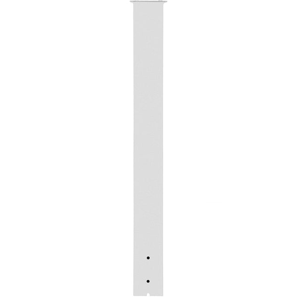 Vevor Mailbox Post 43"" High Stand White Powder Coated Box Kit Q235 Steel Surface Mount For Sidewalk And Street Curbside Universal Outdoor Letterboxes