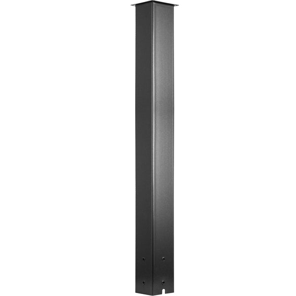 Vevor Mailbox Post Stand Box 43" Black Powder Coated Steel For Outdoor Letterboxes